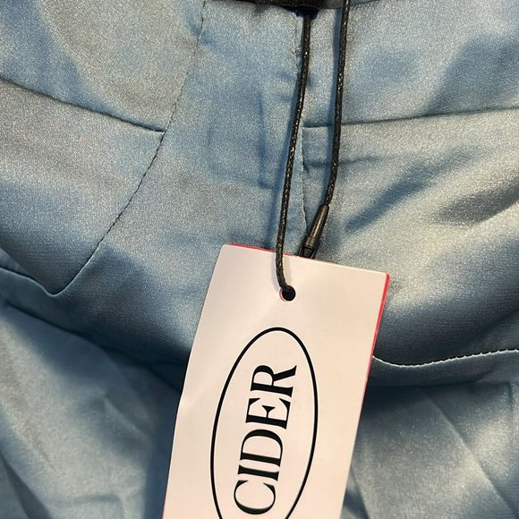 New W/ Tags! Cider Sleeveless Ruched Cocktail Dress (Size L) - Picture 3 of 3